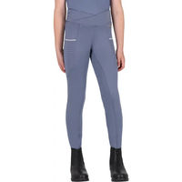 Produktbild von QHP Aubree Reithose für Mädchen mit Mid Grip in Blau