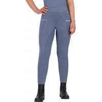 Produktbild von QHP Aubree Reithose Mid Grip Unisex Blau Größe 38
