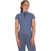Produktbild von QHP Aubree Reitpolo Damen Blau Größe 40