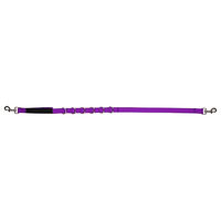 Produktbild von QHP Ausbindezügel Color mit elastischem Teil Passion Flower Lila für Warmblut mit 6 D-Ringen