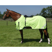 Produktbild von QHP Ausreitdecke mit Reflexion und Fleece Füllung Gelb 125 cm