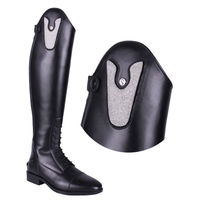 Produktbild von QHP Austauschbares Oberteil für Reitstiefel Sasha aus Leder in Silber oder Schwarz