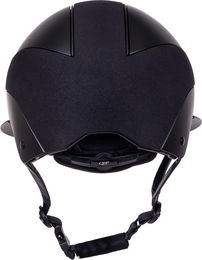 Produktbild von QHP Austyn Reithelm mit Polovisier in Schwarz Größe 57-59