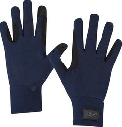 QHP Avélie Reithandschuhe Winter Blau Unisex aus recyceltem Polyamid und Elastan Größe M – Bild 1 von 1