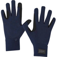 Produktbild von QHP Avélie Reithandschuhe Winter Blau Unisex Größe S aus recyceltem Polyamid und Elastan