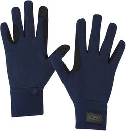 Produktbild von QHP Avélie Reithandschuhe Winter Polyamid Blau Unisex Größe L