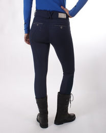 QHP Aylinn Softshell Reithose Damen Full Grip Winter Blau Größe 46 – Bild 1 von 6