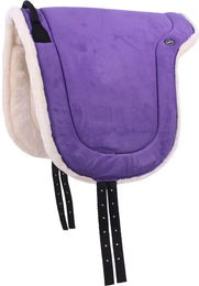 QHP Bareback Pad Reitteppich für Pferde Passion Flower Lila 19 mm – Bild 1 von 5
