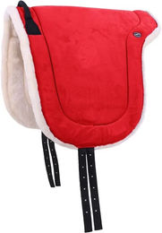 QHP Bareback Reitpad für Pferde in Rot für Ponys aus Polyester – Bild 1 von 2