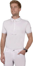 Produktbild von QHP Berno Reitshirt für Herren Weiß Sommer Polyester Größe 48