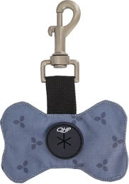 QHP Beutelspender Kotbeutelhalter aus Stoff in Blau – Bild 1 von 2