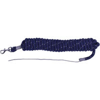 Produktbild von QHP Bodenarbeitsseil Longe für Pferde mit Karabiner 6,8 m Navy/Grau - 6,8 m