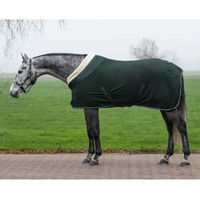 Produktbild von QHP Brilliance Fleecedecke für Pferde aus Polyester in Grün Größe 195