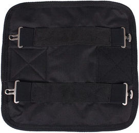 QHP Brustverlängerung Classic für Pferdedecken aus Polyester in Schwarz und Blau – Bild 1 von 2