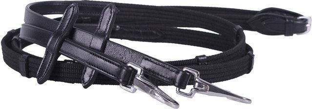QHP Ceto Gebisslose Trense aus Leder für Ponys in Braun oder Schwarz – Bild 1 von 2