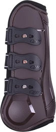 QHP Champion Gamaschen mit Neoprenfutter Braun Full für Warmblut – Bild 1 von 3