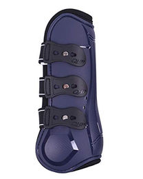 QHP Champion Gamaschen mit Neoprenfutter in Blau für Vollblut – Bild 1 von 3