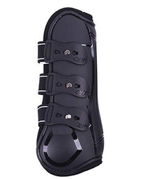 QHP Champion Gamaschen mit Neoprenfutter Schwarz für Vollblut – Bild 1 von 3