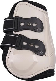 QHP Champion Streichkappen für Ponys mit Neoprenfutter in Beige – Bild 1 von 9
