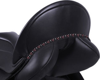 QHP Chianti Sattelschmuck für Ponys in Bordeaux/Schwarz – Bild 1 von 2