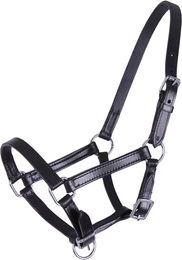 QHP Chico Lederhalfter für Fohlen aus Leder in Schwarz, Beige oder Weiß – Bild 1 von 2