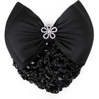 Produktbild von QHP Classy Haarnetz für Damen aus Stoff in Blau oder Schwarz