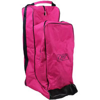 Produktbild von QHP Combi Reitstiefel- und Helmtasche Turniertasche aus Nylon in Fuchsia-Navy wasserabweisend - 50 l