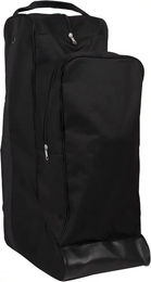 QHP Combi Reitstiefel- und Helmtasche Turniertasche aus Polyester Schwarz – Bild 1 von 2