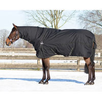 Produktbild von QHP Combo Cover Set Turnout Unterdecke und Halsteil Schwarz Twist 185