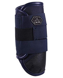 QHP Cross Eventing Gamaschen Vorderbein Blau Größe M – Bild 1 von 3