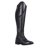 Produktbild von QHP Damen Leder-Reitstiefel Tamar Schwarz Größe 42 Weit