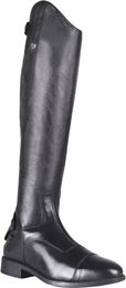 QHP Damen Reitstiefel Birgit aus Leder und Synthetik Schwarz Größe 39 – Bild 1 von 6