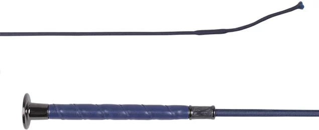 Produktbild von QHP Dashing Dressurstick aus Kunstleder in Blau