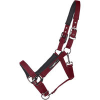 Produktbild von QHP Deluxe Pferdehalfter aus Nylon in Schwarz oder Rot
