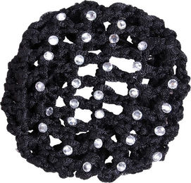 QHP Diamond Haarnetz für Damen aus Polyester in Blau oder Schwarz – Bild 1 von 5