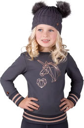 Produktbild von QHP Didy Wintermütze aus Acryl Grau Gold Unisex