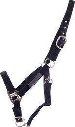 QHP Doppelhalfter für Vollblut aus Nylon in Schwarz – Bild 1 von 1