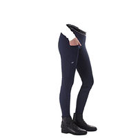 Produktbild von QHP Eden Reitlegging Damen mit Vollbesatz und Handytasche Blau Größe 44