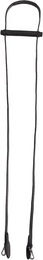 QHP Einhandzügel aus Leder für Pferde in Schwarz – Bild 1 von 2