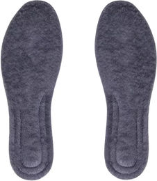 QHP Einlegesohlen Thermo Comfort Plüsch Grau Größe 41/42 – Bild 1 von 2