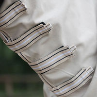 Produktbild von QHP Ekzemdecke Hoodie mit Halsteil und Bauchlatz für Pferde beige 135 cm