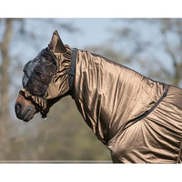 Produktbild von QHP Ekzemermaske mit Ohrenschutz aus Polyester Braun XL