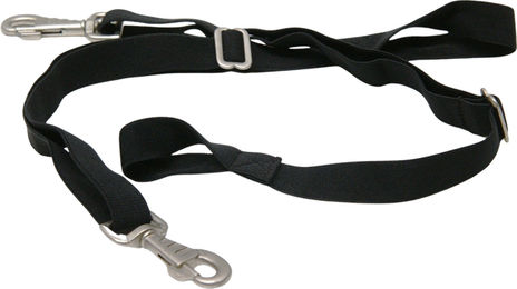 QHP Elastische Beinschnüre Gamaschen Schwarz 2 Stück – Bild 1 von 2