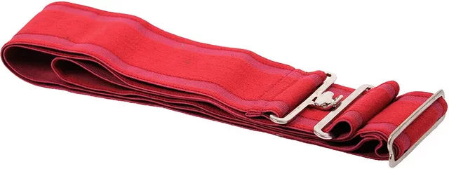 QHP Elastischer Deckengurt aus Polyester in Rot One Size – Bild 1 von 2
