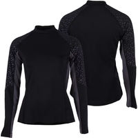 Produktbild von QHP Eldorado Junior Reitshirt Langarm für Kinder Schwarz Größe 140