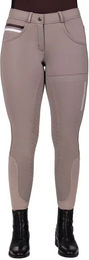 Produktbild von QHP Emma Reithose Full Grip Winter Unisex Beige wasserabweisend