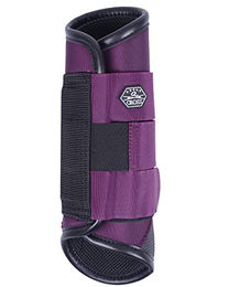 QHP Eventing Hinterbein-Gamaschen Technical Lila XL aus Polyester – Bild 1 von 4