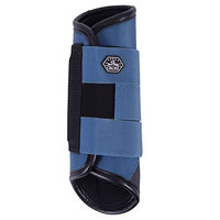 Produktbild von QHP Eventing Hinterbein-Gamaschen Technical Steel Blue Größe M