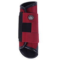 Produktbild von QHP Eventing Hinterbeingamaschen Technical Blau Rot Größe S