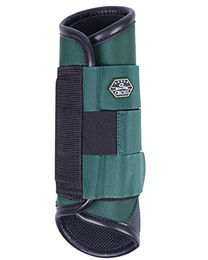 QHP Eventing Hinterbeingamaschen Technical Deep Lake Blau Grün Polyester Größe S – Bild 1 von 2